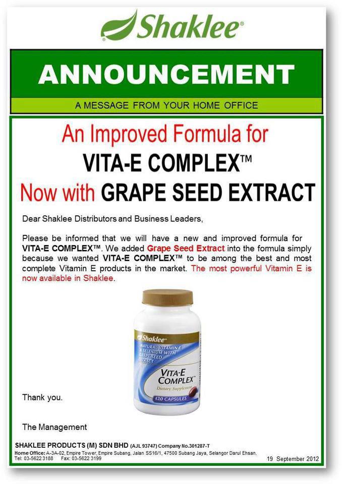 Vitamin E with Grape Seed Extract