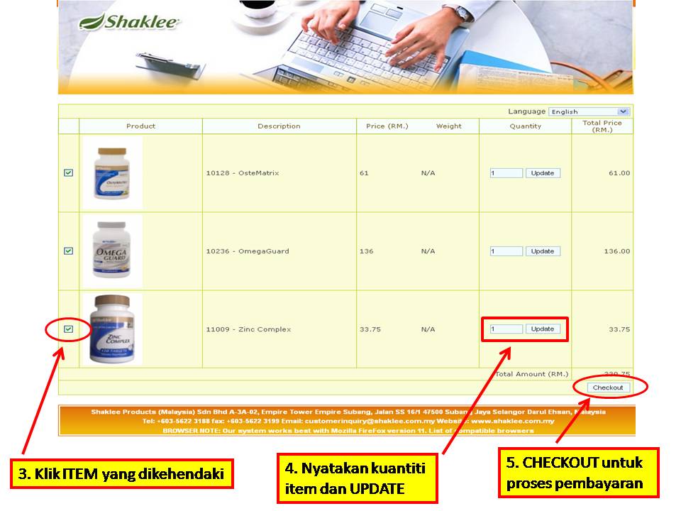 2 Panduan MUDAH Untuk Pelanggan Membuat Pembelian Produk Shaklee Secara Online