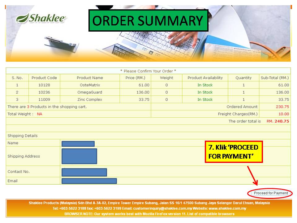 4 Panduan MUDAH Untuk Pelanggan Membuat Pembelian Produk Shaklee Secara Online